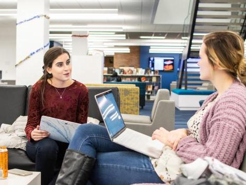 Students studying together